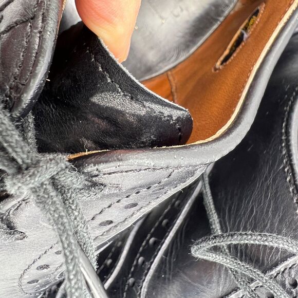 As Is Allen Edmonds Dress Shoes Size 10 Black McClain Wingtip Leather Oxfords main image 2